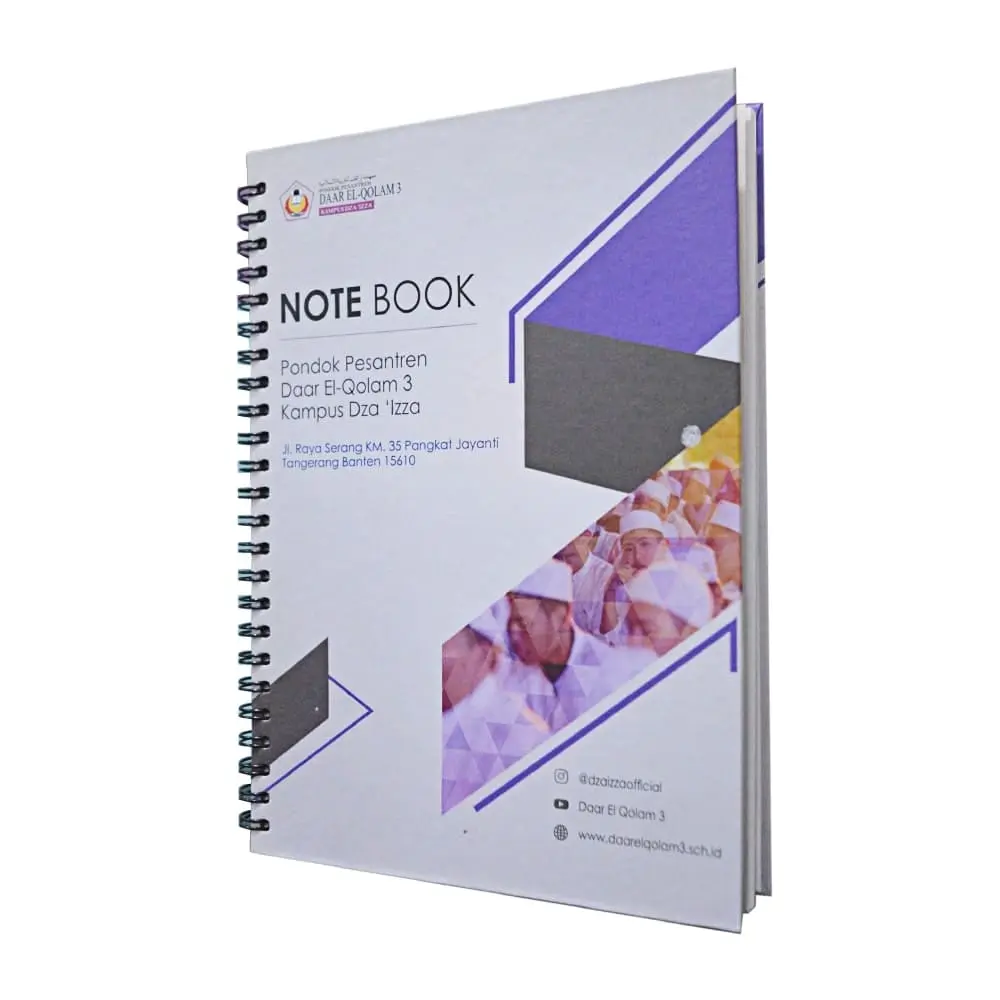Jasa cetak buku notebook hardcover custom di Indostar
